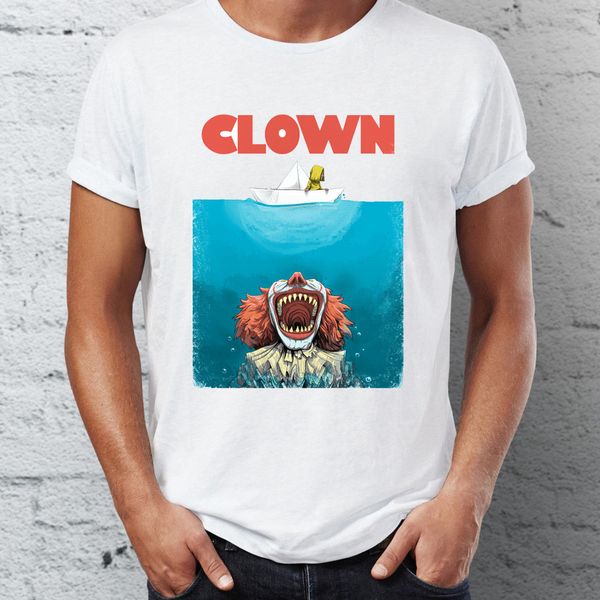 

men's t shirt clown it jaw parody funny awesome tee sport hooded sweatshirt hoodie