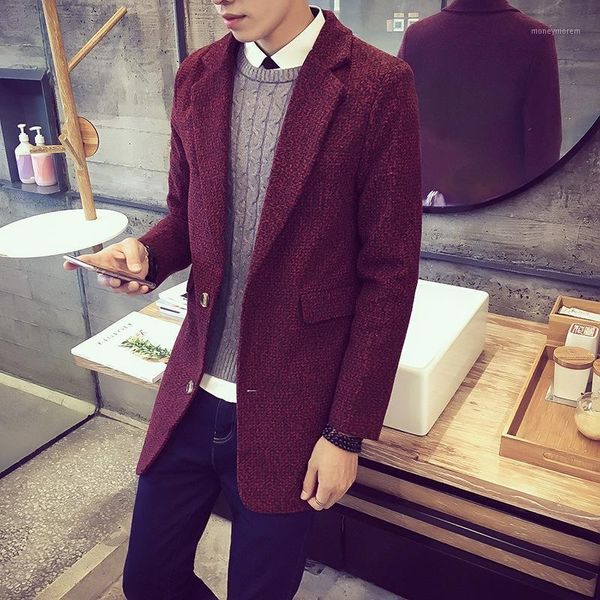

wholesale- cape style coat double wool for men long winter autumn jackets especially cashmere trench male 2017 fashion pants 8xl f231, Tan;black