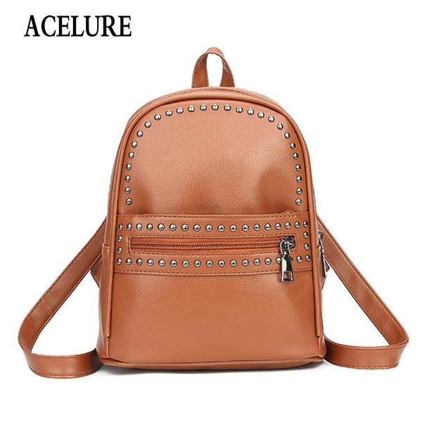 

acelure женская мода рюкзак высокого качества молодежные кожаные рюкзаки для девочек-подростков школьниц мешок плеча bagpack mochila bbywvg