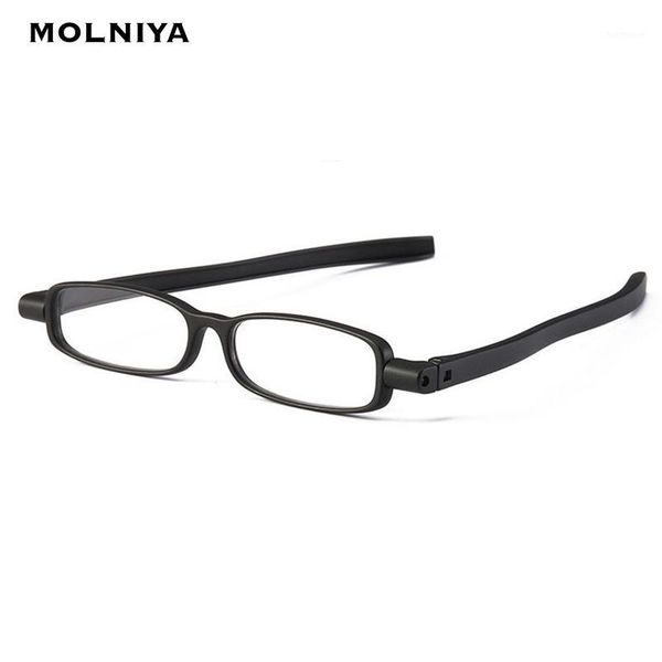 

new tr90 reading glasses women men 360 degrees rotate fold spectacles plastic small frames prescription eyeglasses1, White;black