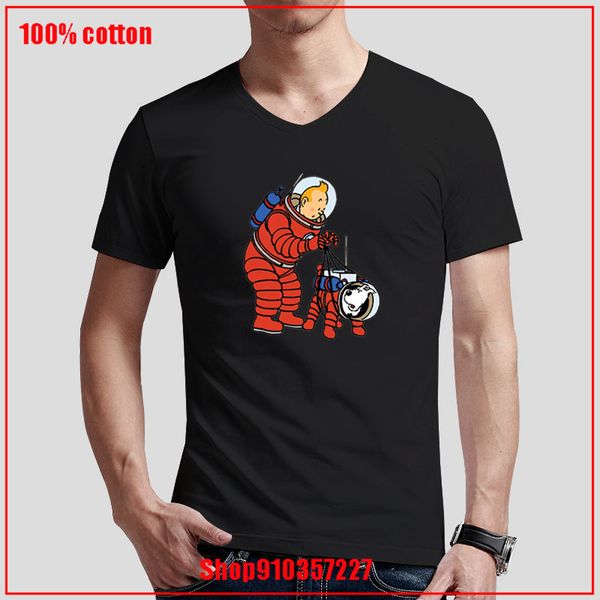 

tintin and snowy in space unique apparel loose custom tees casual creative funny sport hooded sweatshirt hoodie t shirt