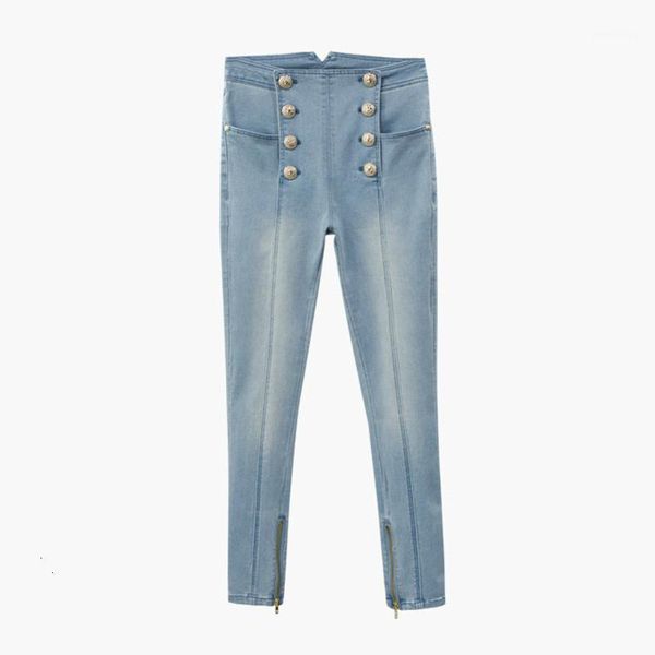 

stretch blue denim high waist skinny ladies jeans 2019 women jeggings pants woman korean style fashion clothes new f5441