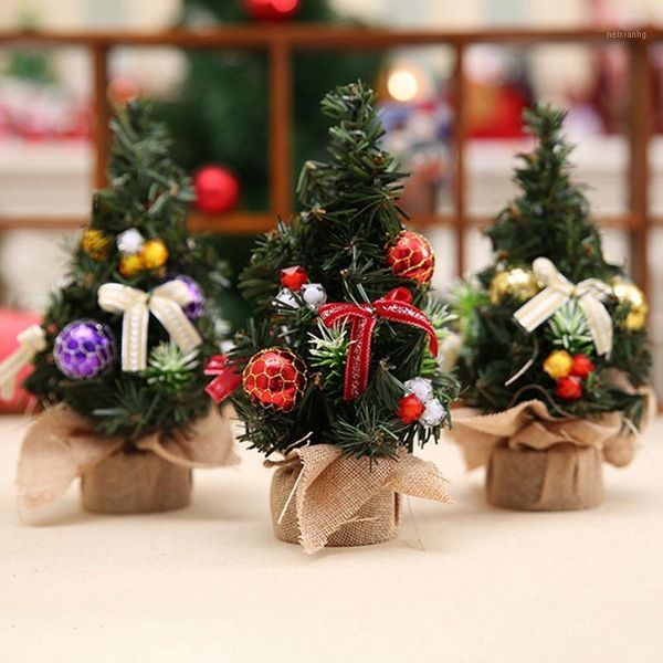 

christmas decorations 2021 tree year's mini small pine for home decoration year gift1