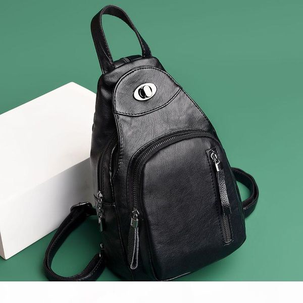 

designer-casual women backpack leather chest bag female large capacity school shoulder bags for girls travel backbag
