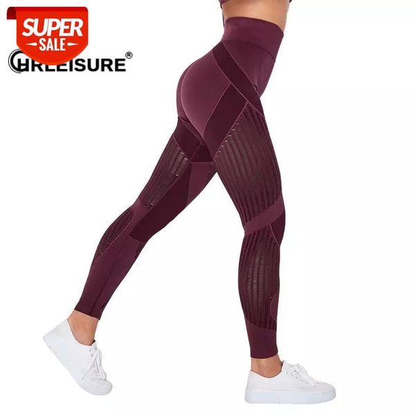 

chrleisure fitness leggings women seamless anti cellulite leggings push up high waist pants mesh knit tights #nh1e, Black;white