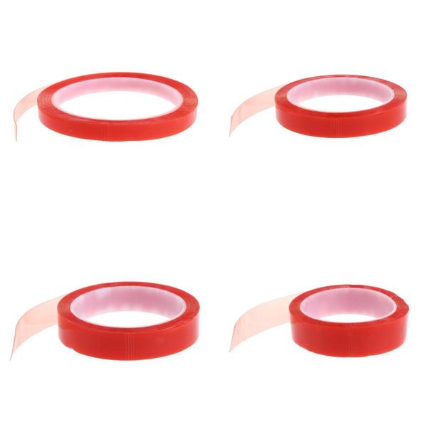 

4 rolls heavy duty acrylic double sided adhesive tapes heat insulation tapes 10/15/20/25mm