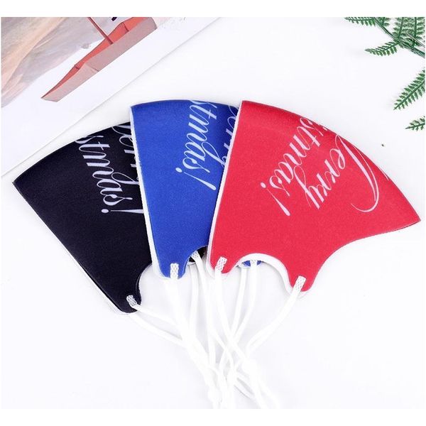 

christmas mask winter windproof and dustproof cotton mask adjustable ear rope waterproof printing jllwim fight2010