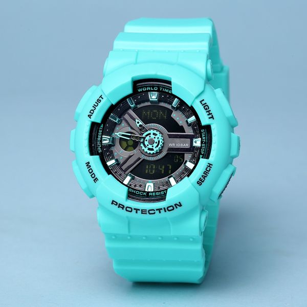 

2020 sell product ga100 ga110 sport men watch women watches japan movement waterproof shock led electronic wristwatches for dropshipping, Slivery;brown