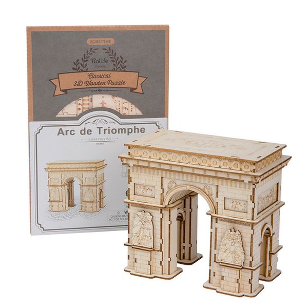 

paris tower 3d puzzle toys diy handmade wooden assembled blocks ferris wheel art ornament selling gift of the friend