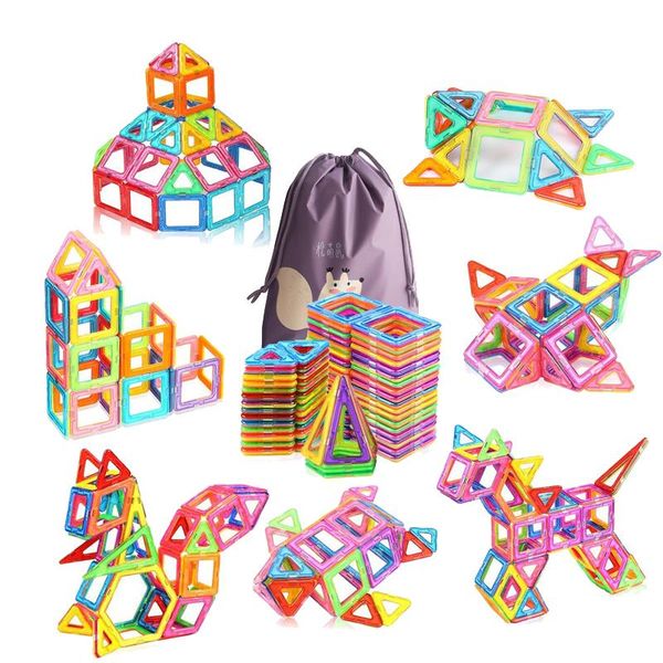 

110pcs big size magnetic blocks designer diy plastic building construction toy magnetic tiles educational toys for children qylxpa mywjqq
