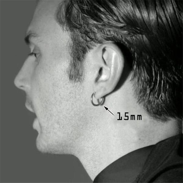 

1 pair/set earring fashion women girl simple round circle small ear stud earring punk hip-hop earrings jewelry, Golden;silver