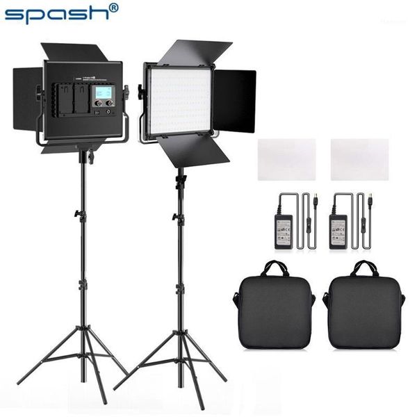 

flash heads spash l4500k 2-in-1 led video light portable pography lighting bi-color 3200k-5600k po lamp for youtube studio shooting1