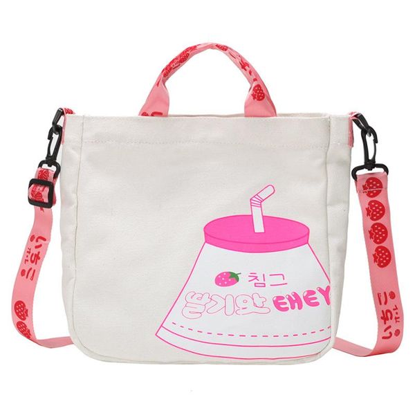 

lenlei 2020 new small fresh printed bottle art canvas shopping bag korean casual wild shoulder messenger bag