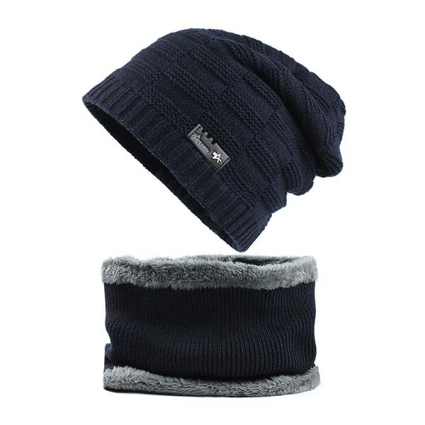 

flb] winter cap men's skullies beanies autumn knitted hats soft knitting beanie men geometric knit gorras bonnet caps f18080 bbykcl, Black;white