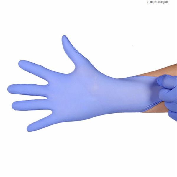 

pvc alkali 100pcs real acid nitrile extra disposable electronics food laboratory strong gloves