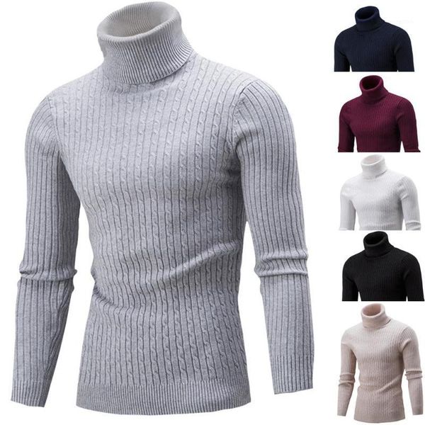 

pull homme 2020 winter warm long sleeve cotton cotton high neck pullover sweater turtleneck1, White;black