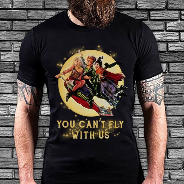 

hocus pocus you canfly with us black size cartoon men new fashion sport hooded sweatshirt hoodie t shirt