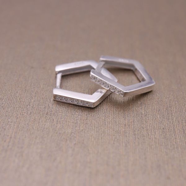 

hengsheng s925 silver cross-border one product dropshipping pentagram geometric fashion korean style simple stud earrings womens earrings, Golden