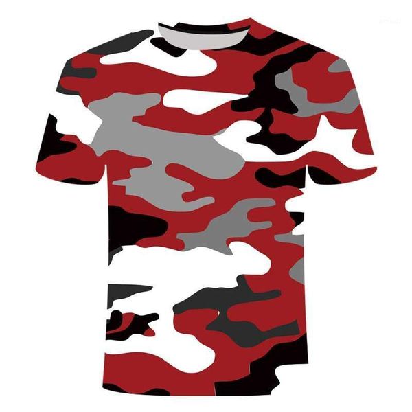 

men's t-shirts red gray green camouflage clothing 3d printed tshirt men women short sleeve t-shirt brand t shirt funny tees asian size1, White;black