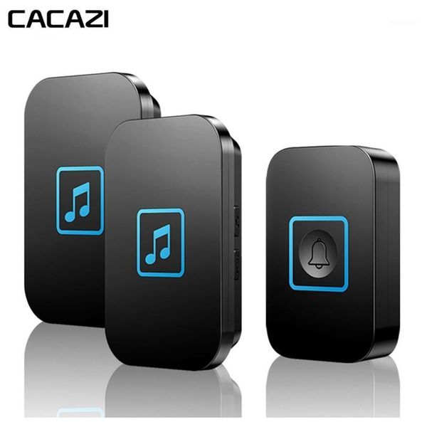 

smart home wireless doorbell led light waterproof 1 button 1 2 receiver us eu uk au plug battery intelligent calling bell chime1