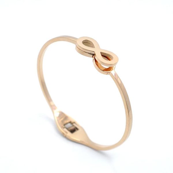 

fasara марка ювелирных изделий бесконечность браслеты браслет для женщин розового золота цветого infinite браслета из нержавеющей стали брас, Black