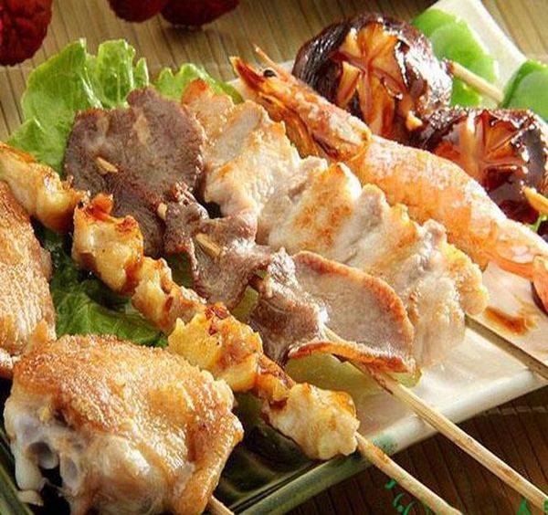 

30cm length hoomall 100pcs/dozen barbecue grill mats bamboo skewers grill shish wood sticks barbecue bbq tools chu wmtvgw bdesybag