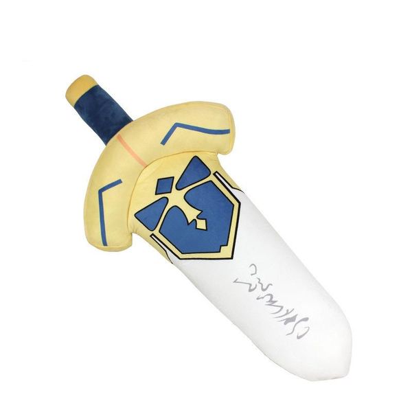 

funny anime cosplay props fate saber pillow cartoon weapon plush stuffed cushion boy toys birthday gifts