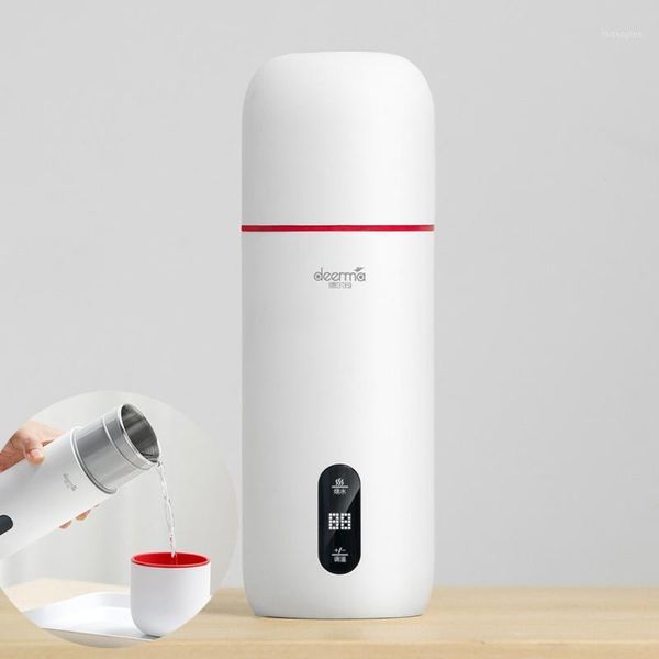 

electric kettles 350ml portable kettle teapot thermal cup coffee water boiler travel heating smart adjust temperature 220v1