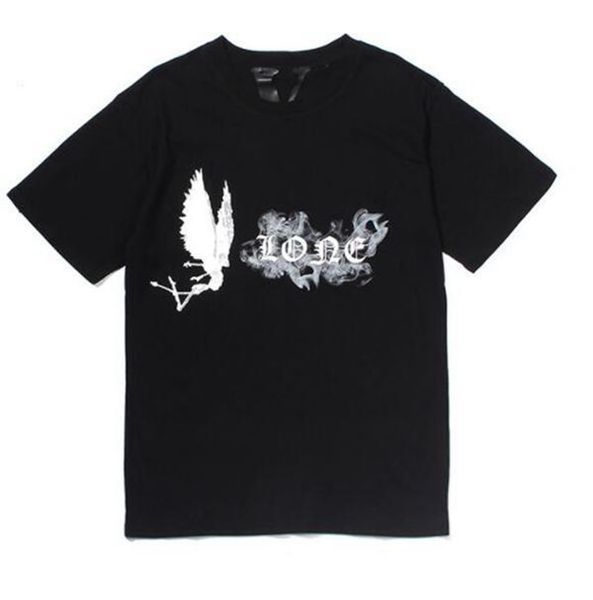 

19ss новая футболка с короткими рукавеменами и женщинами футболка футболка hip-хоп случайные круглые шеи хлопок с короткими рукавами размер, White;black