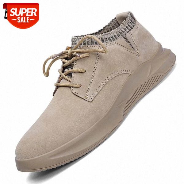 

men's casual shoes suede leather men loafers flat breathable socks shoes moccasins fashion designer style sneakers #j39p