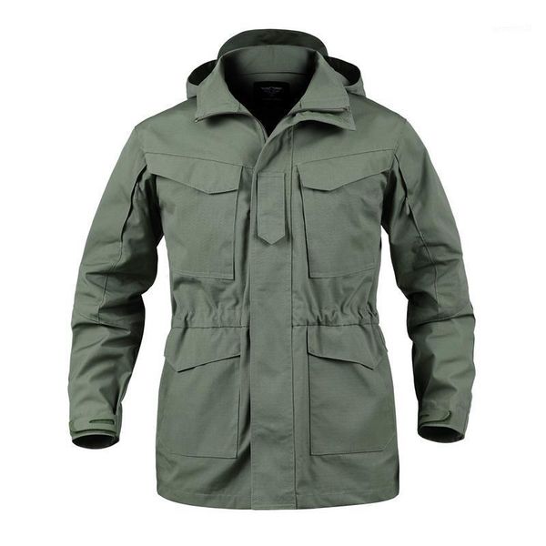 

m65 waterproof pilot jackets men windbreaker camouflage tactical field jacket male hooded pocket army coat male clothes1, Black;brown