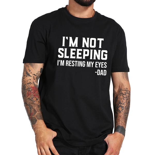 

i'm not sleeping i'm just resting my eyes dad father's day dad tshirt pure breathable premium camisetas hooded sweatshirt hoo