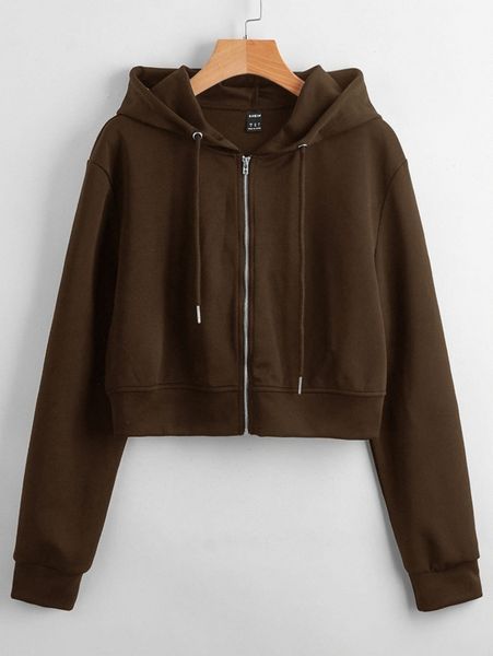 

zipper up drawstring hoodie 94v8#, White;black