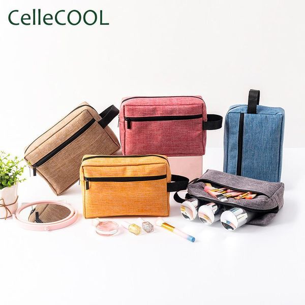 

new cationic waterproof cosmetic bag ladies multi-function large-capacity wash bag widened handle travel storage1