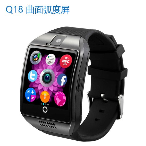 

q18 mobile phone bluetooth card smart wear beautiful radian fashion watch gift with