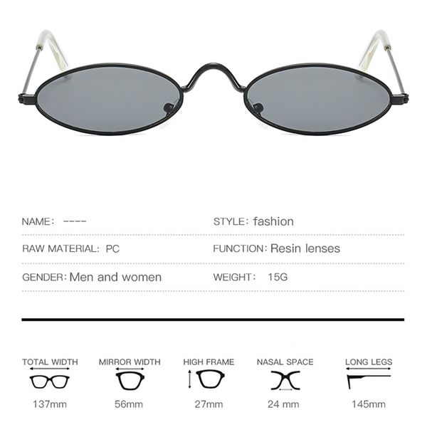 

oval brand sunglasses designer small men round clear color lenses ellipse sun glasses for women female uv400