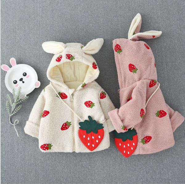 

girl strawberry thick coat q1103, Blue;gray