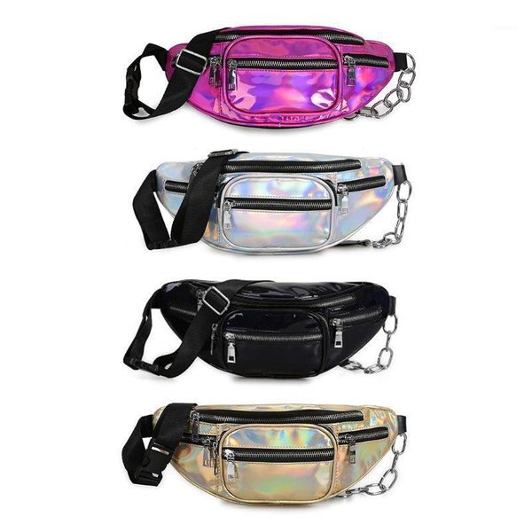 

waist bags fashion women holographic fanny pack belt bag pouch travel hip bum shoulder purse 20ca1