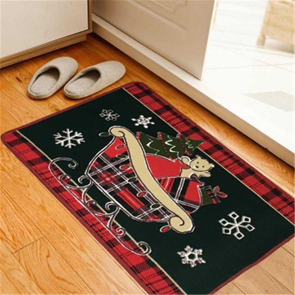 

1 pc carpet christmas kitchen mat floor cartoon carpet kids room small rug living room wc doormat bath decor pad q1