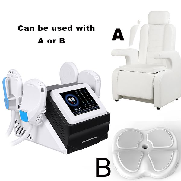

professional 4 handles hiemt body shaping machine 5000w power 7 tesla ems electromagnetic muscle stimulation fat burning beauty device