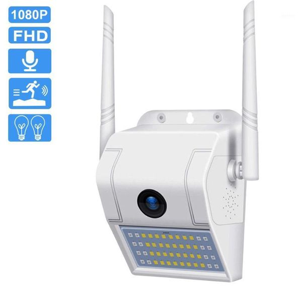 

1080p ip camera outdoor with wall lamp cloud home security camera wifi led p2p color hd night vision two way audio cctv1