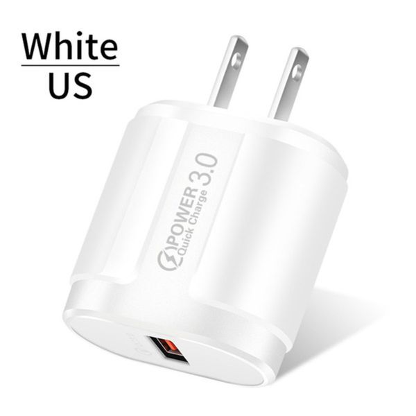 Schnellladegerät Q C 3.0 USB US EU Universal Handy Wand Schnellladeadapter für iPhone Samsung Xiaomi