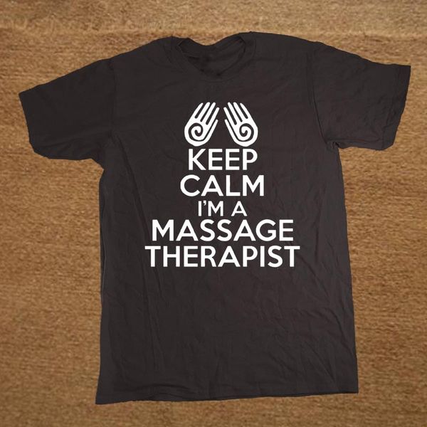 

t shirt men's o neck casual short sleeve keep calm i'm massage therapist tee shirts t-shirt sport hooded sweatshirt hoodie