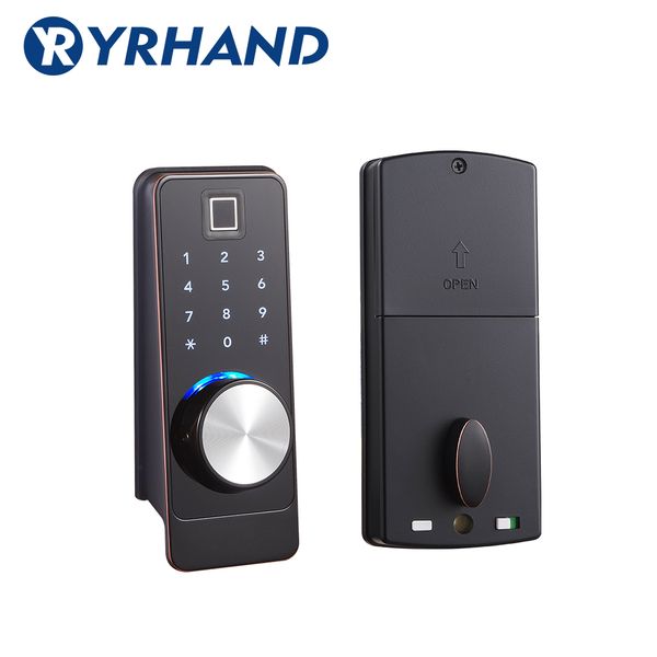 

app smart fingerprint door lock, electronic deadbolt security safe bluetooth rfid keypad digital door lock