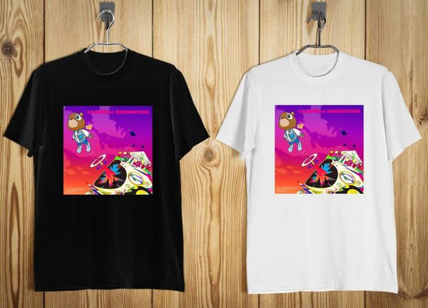 

new kanye west graduation album famous rapper men's black and white funny hoodie designers t shirts sweatshirt