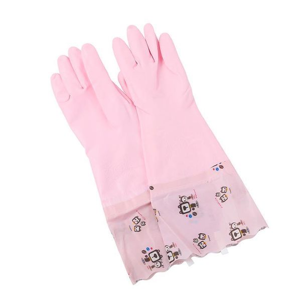 

non-slip dish washing laundry waterproof wear-resistant and durable gloves kitchen cleaning