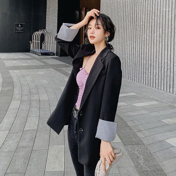 

blazer feminino spring coat women slim-fit slim-looking suit women korean-style fashion temperament suit jacket1, White;black