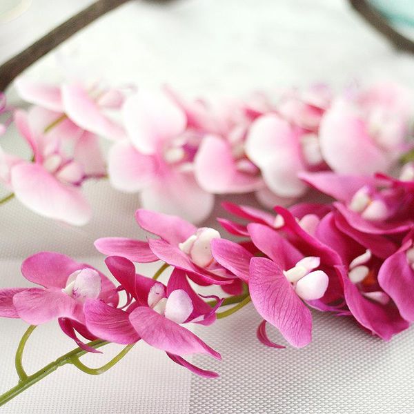 

decorative flowers & wreaths 1pc european style real touch artificial silk moth phalaenopsis orchid butterfly plants stems wedding flower