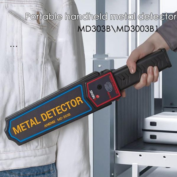 

metal detectors high sensitivity handheld detector security wand abs material portable scanner with sound vibration light alerts