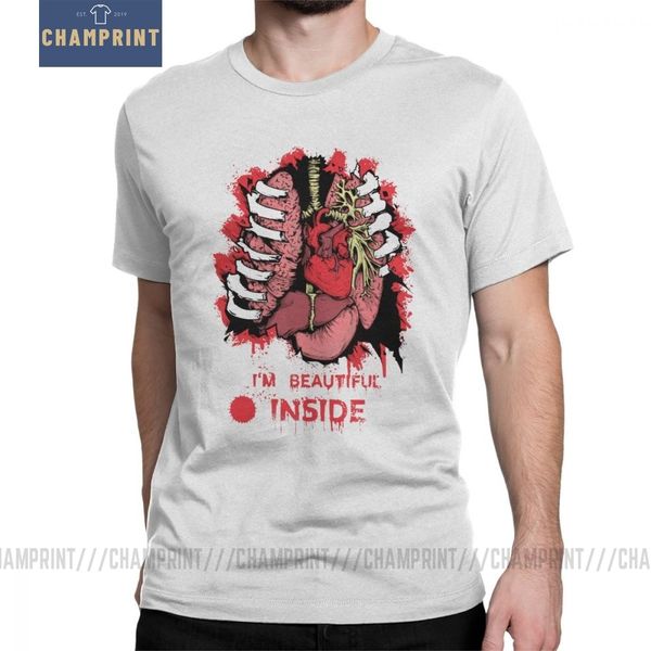 

красивый внутри сердце вычурной анатомии гор органы horror scary creepy halloween с коротким рукавом тройник спорт толстовка с капюшоном тол